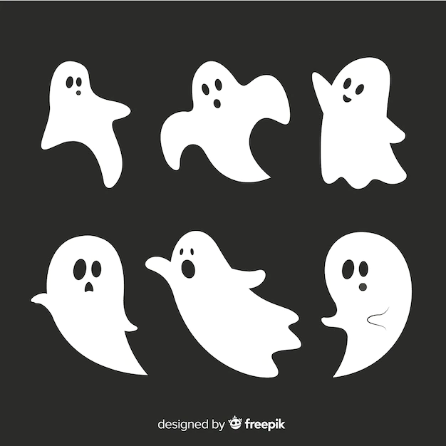 Free Vector | Flat halloween animated ghost collection