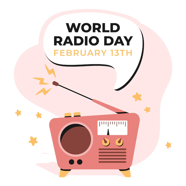 Free Vector | Flat hand drawn world radio day