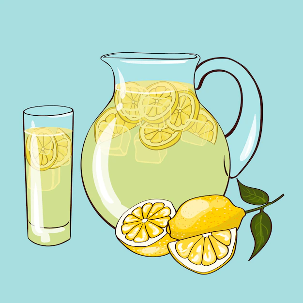 Free Vector | Flat lemonade composition