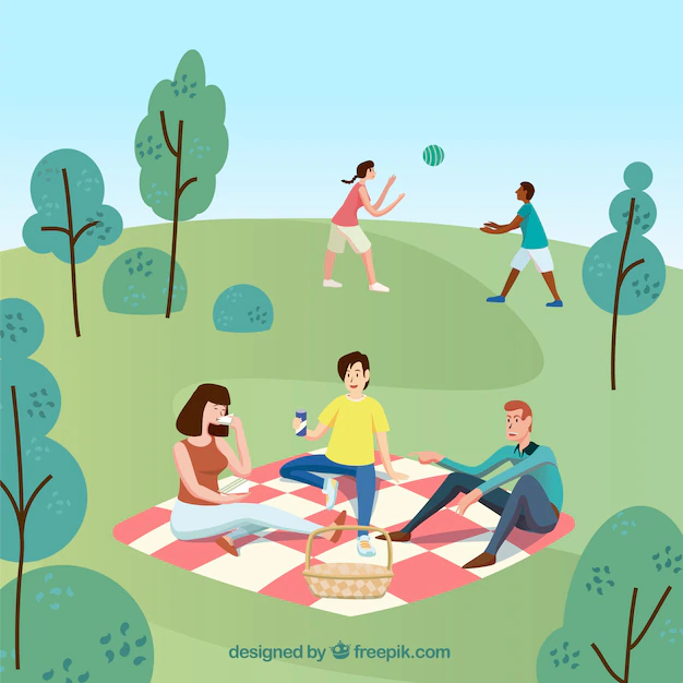 Free Vector | Flat people doing leisure outdoor activities