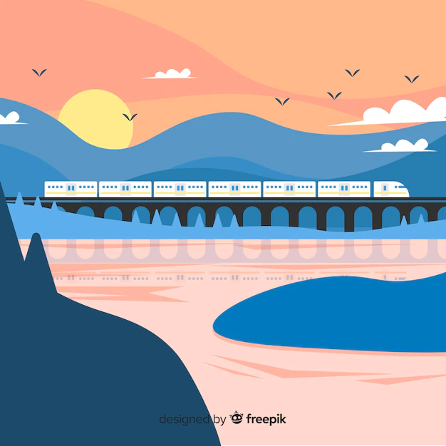 Free Vector | Flat travel background