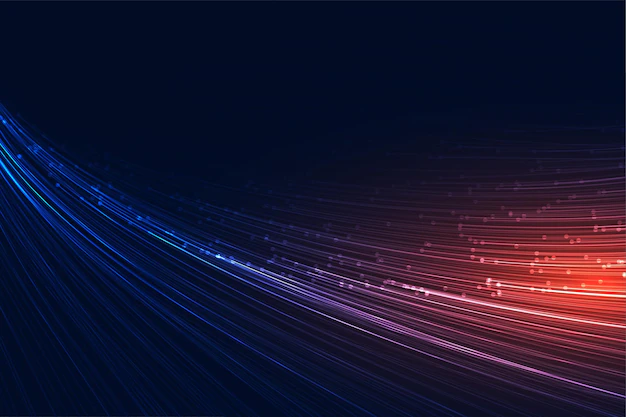 Free Vector | Flowing speed lines technology background