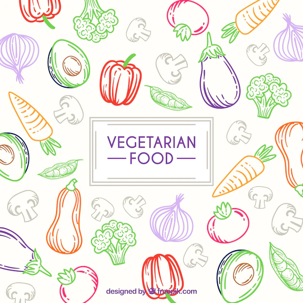 Free Vector | Food background with vegetables
