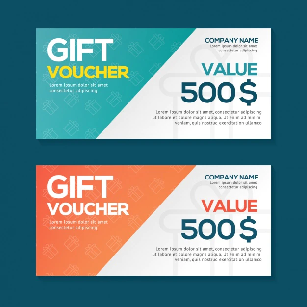 Free Vector | Gift voucher design