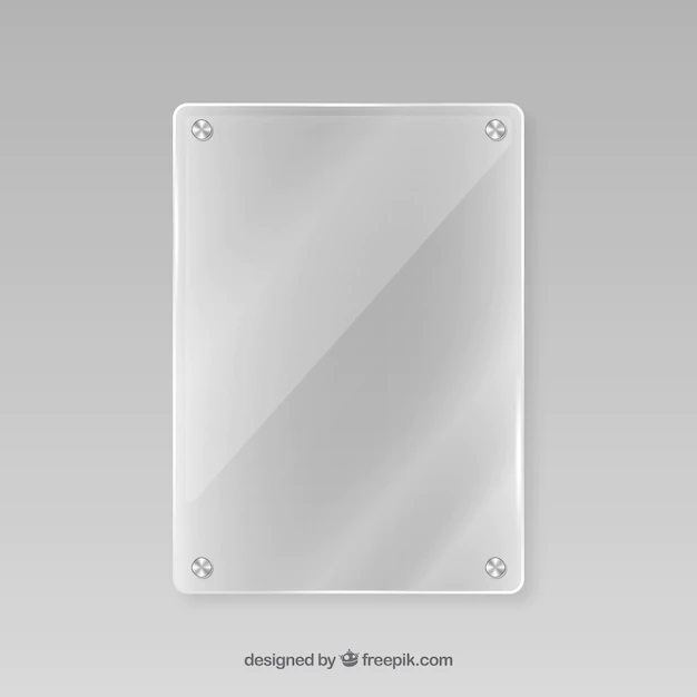 Free Vector | Glass frame in realistic style