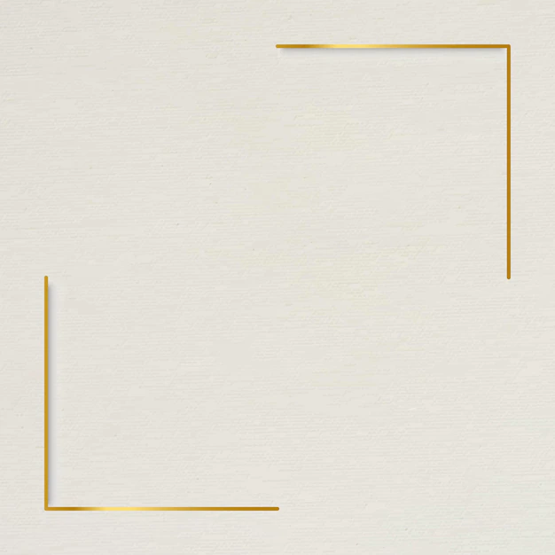 Free Vector | Gold frame on beige background
