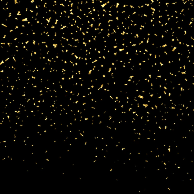 Free Vector | Gold metallic confetti