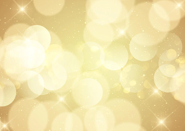 Free Vector | Golden bokeh lights sparkling background