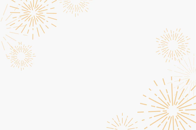 Free Vector | Golden fireworks new year celebration background