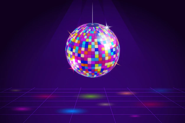 Free Vector | Gradient colorful disco ball