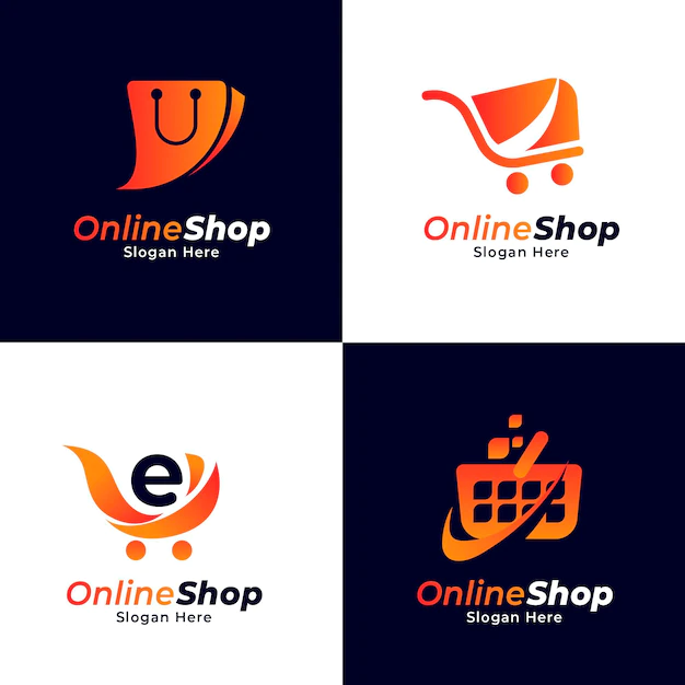 Free Vector | Gradient e-commerce logo collection