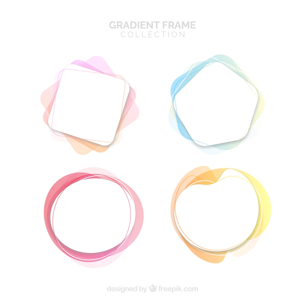 Free Vector | Gradient frame collection