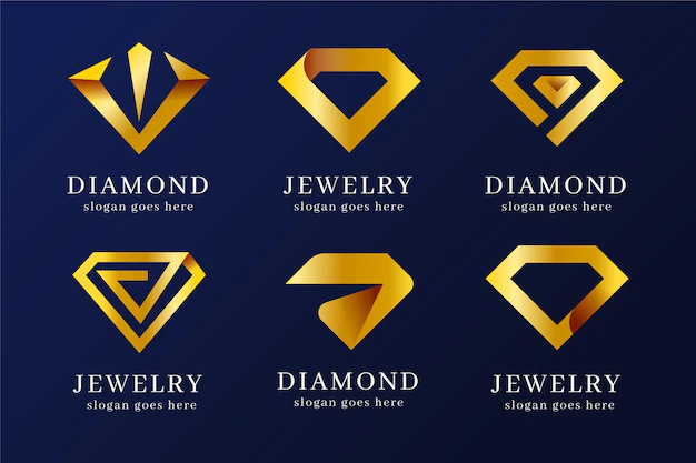 Free Vector | Gradient jewelry logo collection