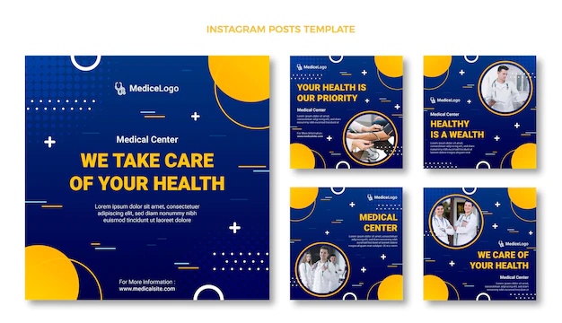 Free Vector | Gradient medical instagram post