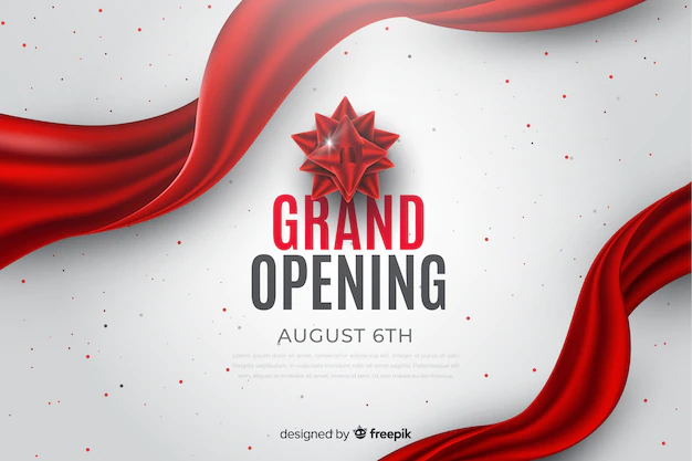 Free Vector | Grand opening