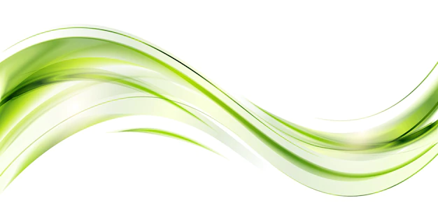 Free Vector | Green wave flow background