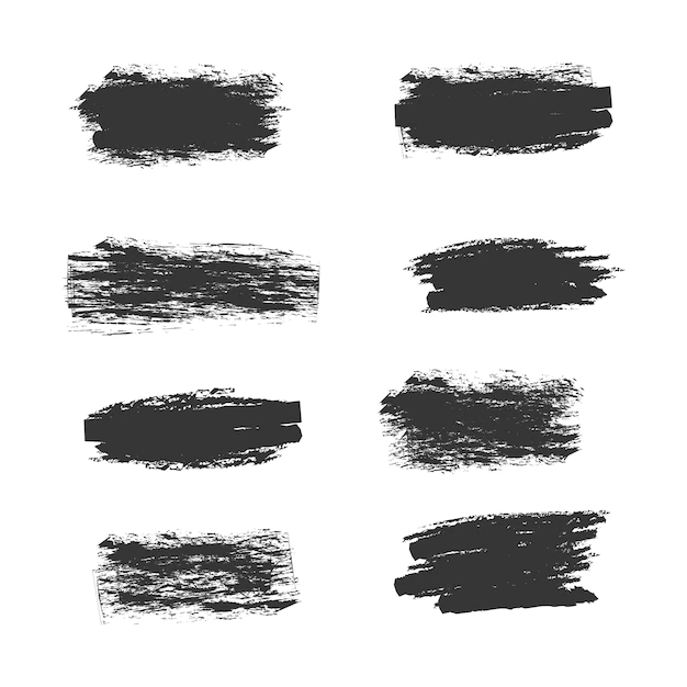 Free Vector | Grunge brushes collection
