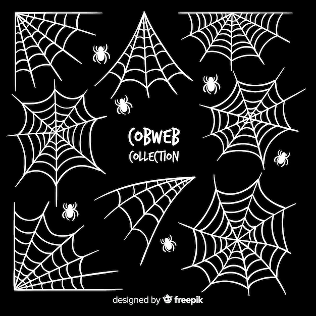 Free Vector | Halloween cobweb collection