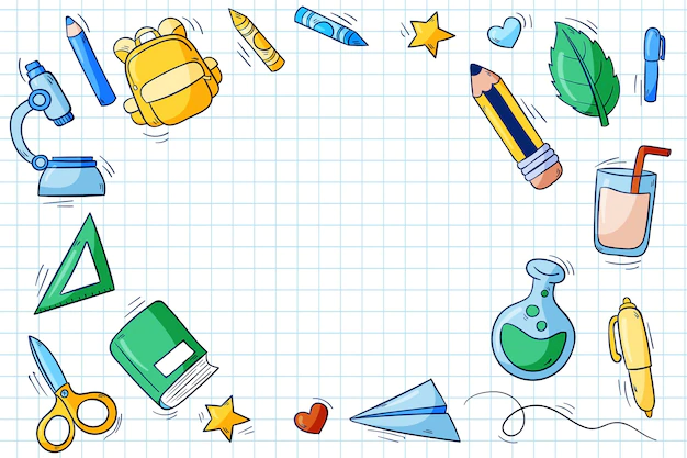 Free Vector | Hand drawn back to school background