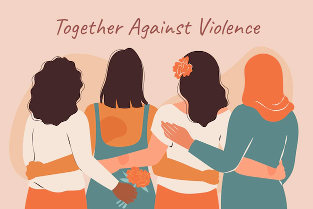 Free Vector | Hand drawn flat international day for the elimination of violence against women background