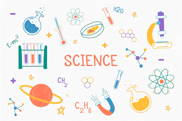 Free Vector | Hand-drawn science background theme