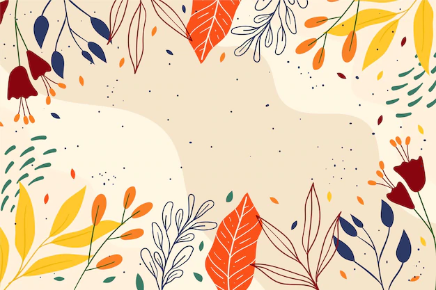 Free Vector | Hand drawn spring background with flowers