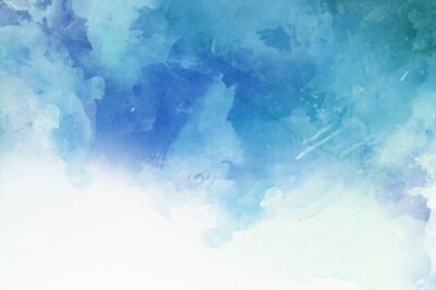 Free Vector | Hand painted abstract blue wallpaper in watercolor