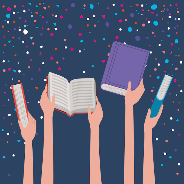 Free Vector | Hands holding books