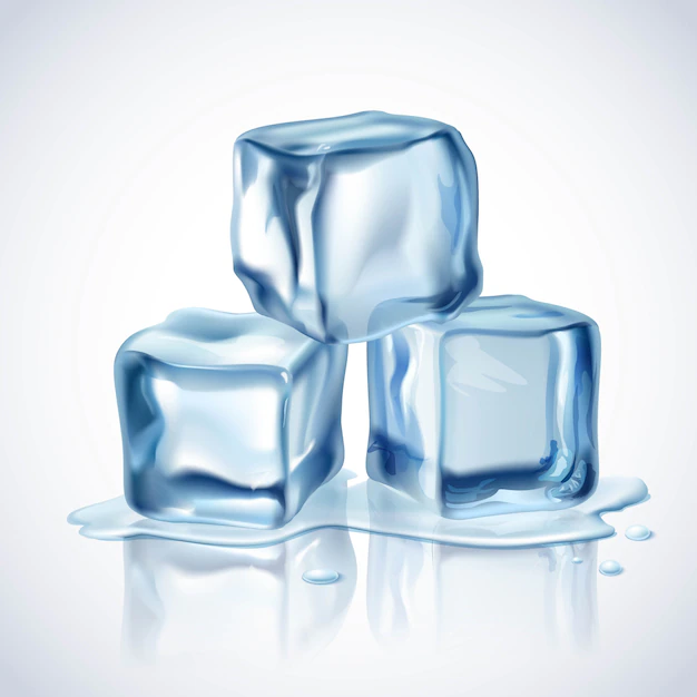 Free Vector | Ice cubes blue