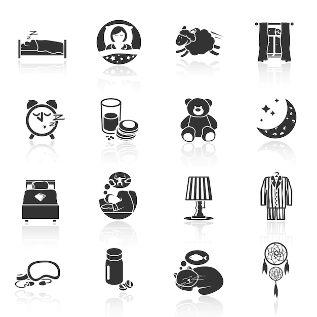 Free Vector | Icons of sweet dreams