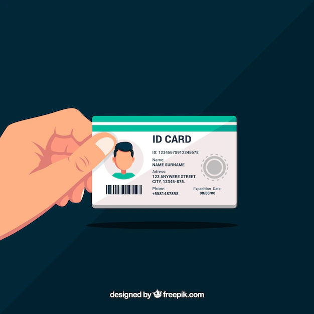 Free Vector | Id card illustration