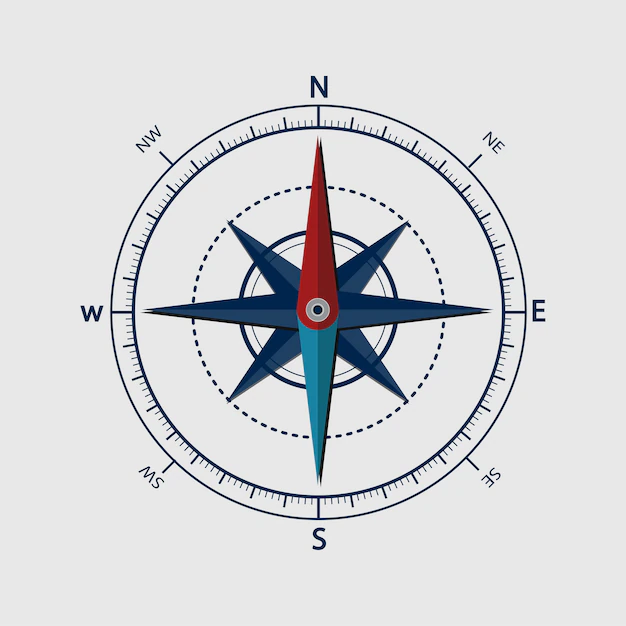 Free Vector | Illustration of compass