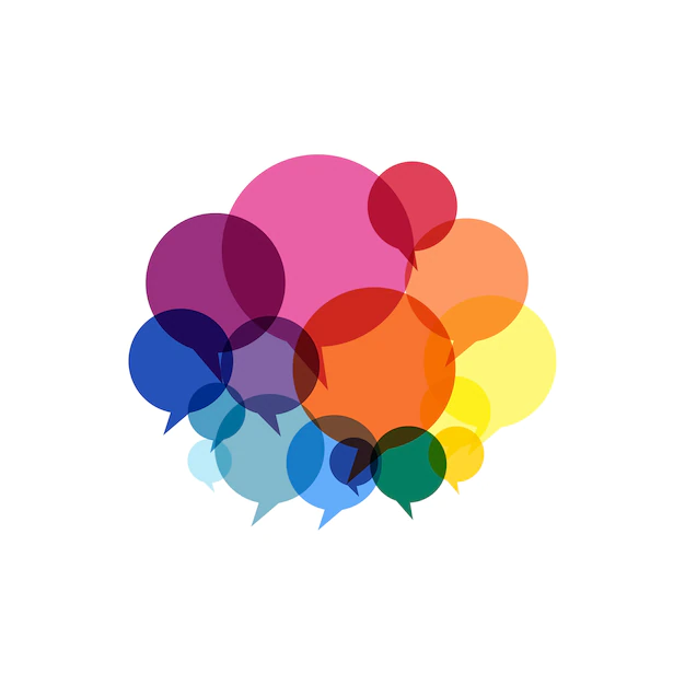 Free Vector | Illustration of speech bubbles