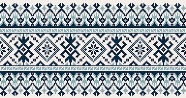 Free Vector | Illustration of ukrainian folk seamless pattern ornament.