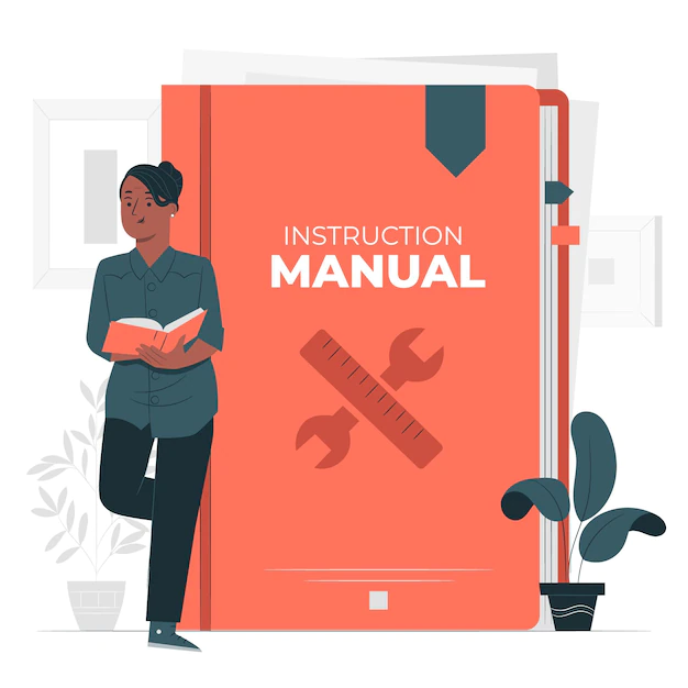 Free Vector | Instruction manual concept illustration