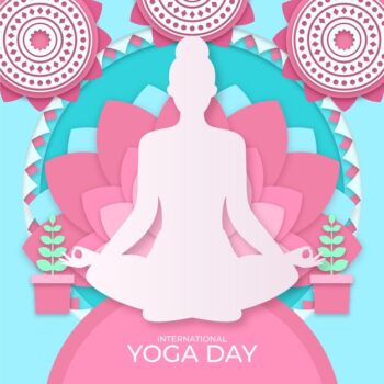 Free Vector | International day of yoga in paper style