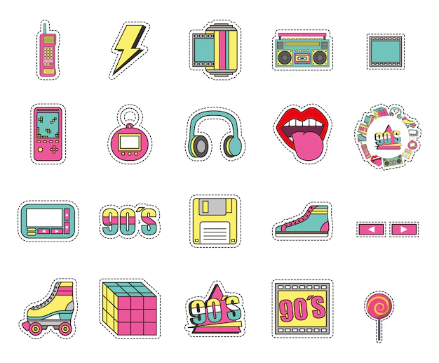 Free Vector | Isolated fashion style icon set