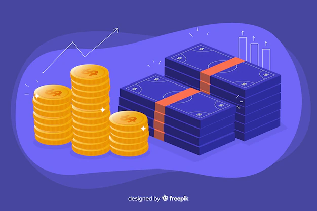 Free Vector | Isometric money background