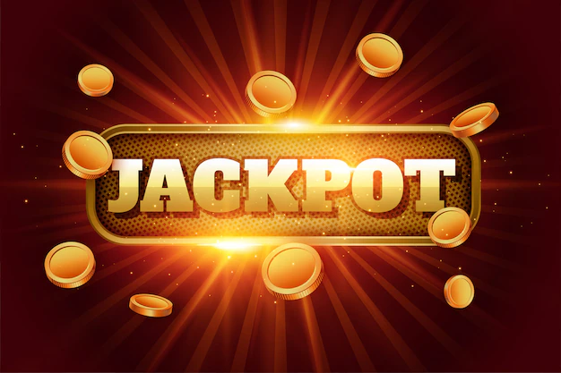 Free Vector | Jackpot background with flying golden coins