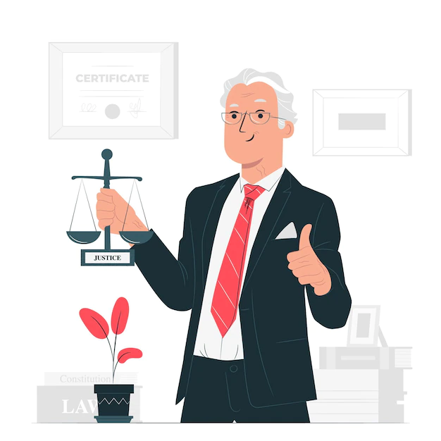 Free Vector | Lawyer concept illustration