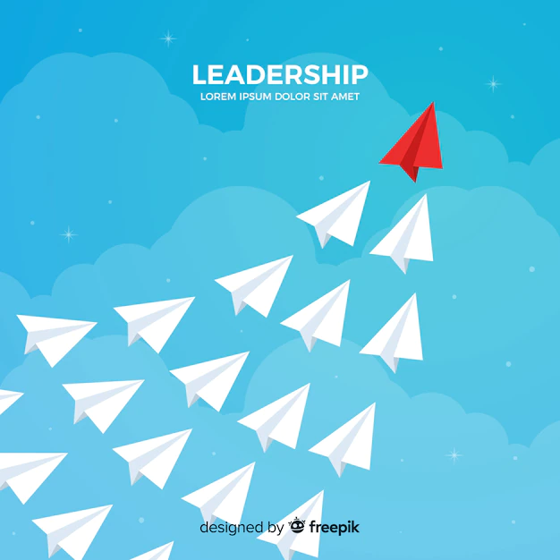 Free Vector | Leadership and paper planes concept