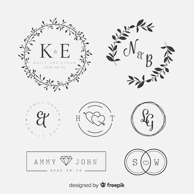 Free Vector | Lettering wedding collection