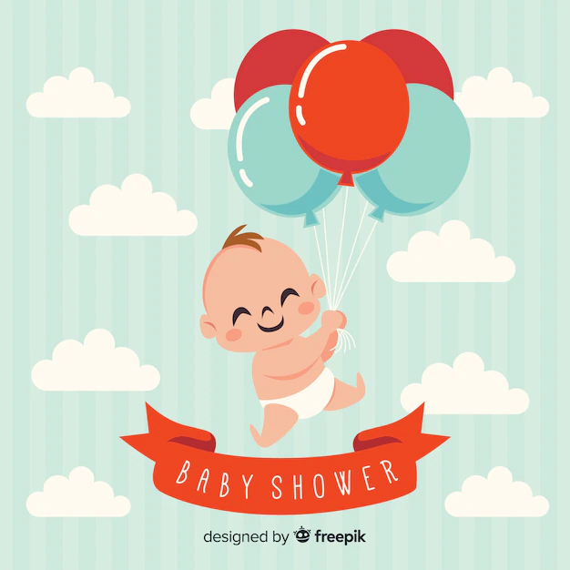 Free Vector | Lovely baby shower background