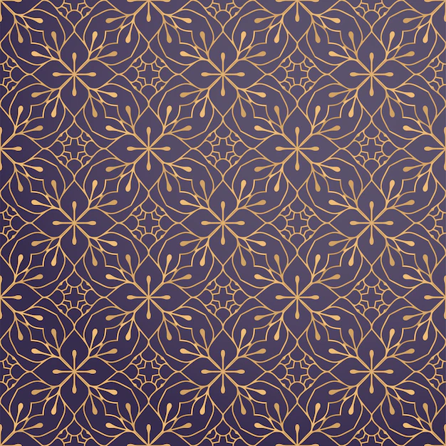 Free Vector | Luxury ornamental background in gold color