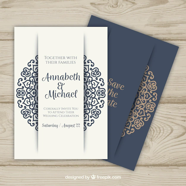 Free Vector | Mandala invitation