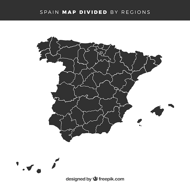 Free Vector | Map of spain