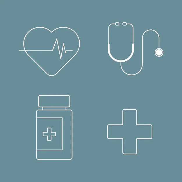 Free Vector | Medical and healthcare covid 19 icon vector collection vector