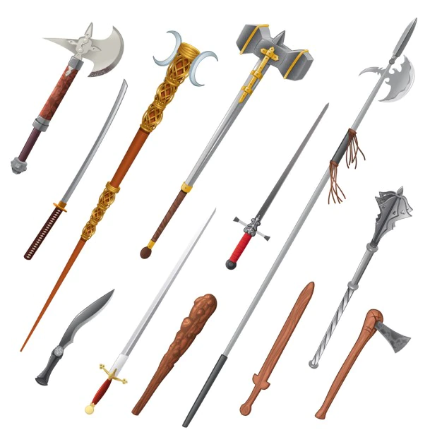 Free Vector | Medieval weapons