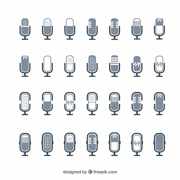 Free Vector | Microphone icons