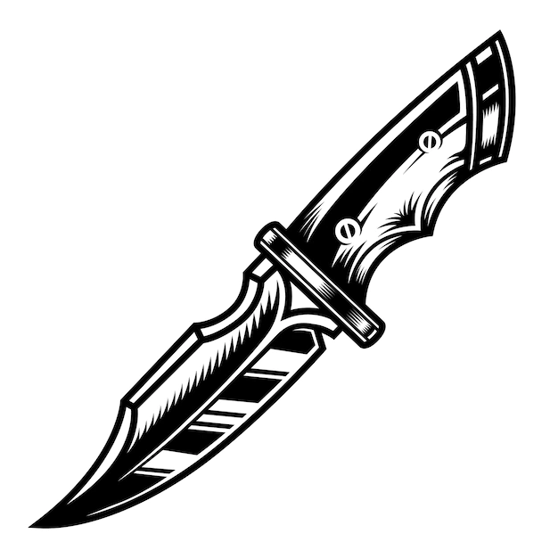 Free Vector | Military knife template